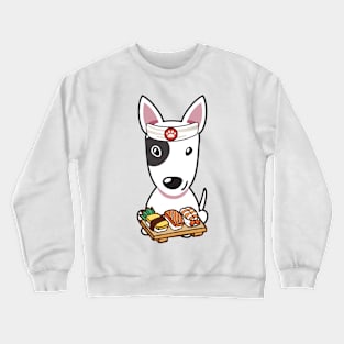 Sushi Chef Bull Terrier Crewneck Sweatshirt